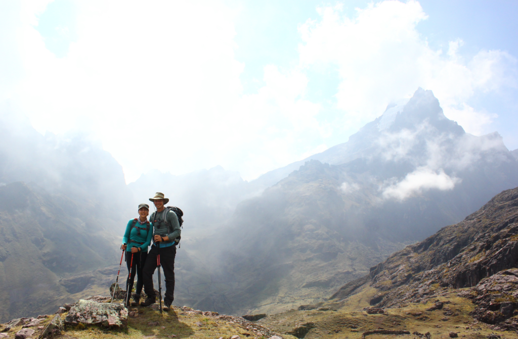 Hiking in the Andes Hiking in the Andes