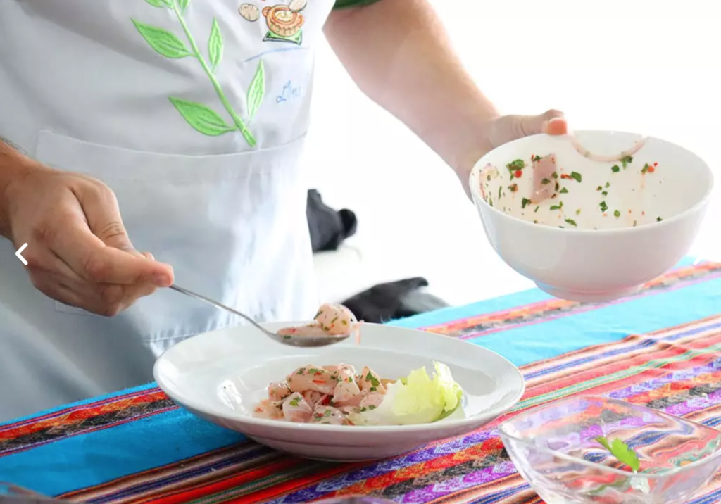 Making ceviche Making ceviche