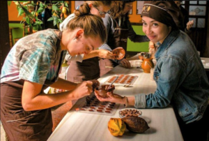 Chocolate making class group